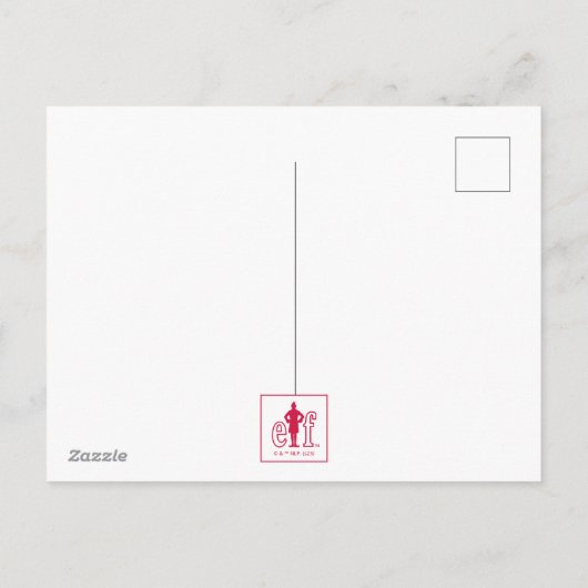 Elf kerst Kaart met foto (Achterkant)