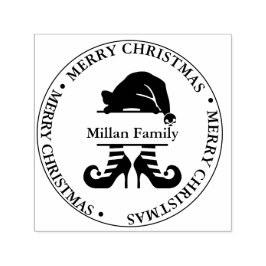 Elf kerst meisje thema  zelfinktende stempel