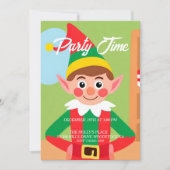 Elf Kerst Vakantie Party uitnodiging (Voorkant)