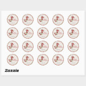 Elf Kerstcadeau Tag Sticker (Vel)