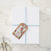 Elf kerstcadeautags cadeaulabel (Met Touw)