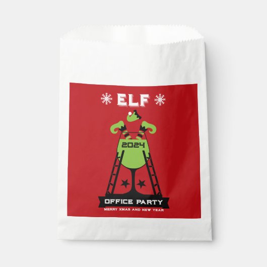 Elf kerstfeest bedankzakje (Voorkant)