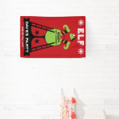 Elf kerstfeest spandoek (Insitu)