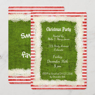 Elf kerstfeest thema rood/groen kaart