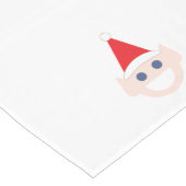 Elf kerstfeestdagen glimlachende Cartoon met een f Lange Tafelloper (Hoek)