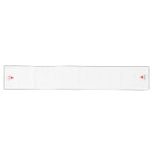 Elf kerstfeestdagen glimlachende Cartoon met een f Lange Tafelloper (Horizontaal)