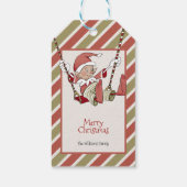 Elf Kerstmis Cadeaulabel (Achterkant)