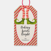 Elf Kerstmis Cadeaulabel (Voorkant)