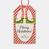 Elf Kerstmis Cadeaulabel (Voorkant)