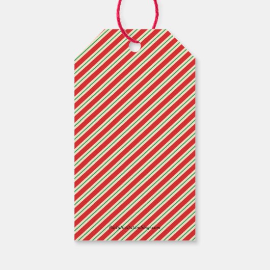 Elf Kerstmis Cadeaulabel (Achterkant)