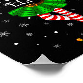 Elf Kerstmis Matching Familie Vrouwen Meisjes Elf Poster (Hoek)