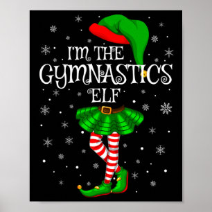 Elf Kerstmis Matching Familie Vrouwen Meisjes Elf Poster