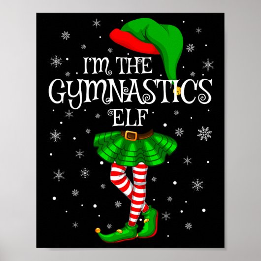 Elf Kerstmis Matching Familie Vrouwen Meisjes Elf Poster (Voorkant)