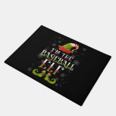 Elf Kerstmis met honkbal Deurmat (Schuin)