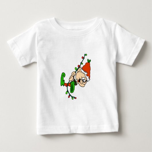 Elf Kerstmis Toddler Long Slack Shirt (Voorkant)