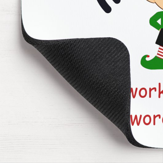 Elf Kerstmis - Wi-Fi Guest Computer Desk Room Muismat (Hoek)