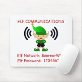 Elf Kerstmis - Wi-Fi Guest Computer Desk Room Muismat (Met muis)
