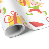 Elf kerstpapier cadeaupapier (Rol Hoek)