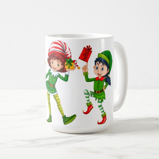 ELF kerstpatroon Koffiemok (Voorkant rechts)