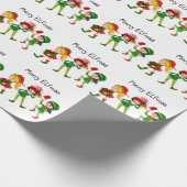 ELF kerstpatroonpapier Cadeaupapier (Hoek)