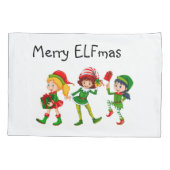 ELF kerstpatroonpapier Kussensloop (Achterkant)