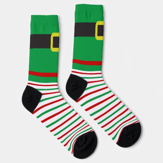 Elf kerststripping sokken (Rechts)