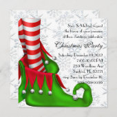 elf - kerstuitnodiging kaart (Voorkant / Achterkant)