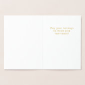 Elf Kerstvakantie Schattige Fun Lachende Gelukkige Folie Kaarten (Binnen)