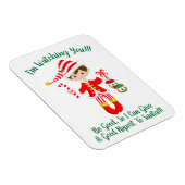 Elf kijken naar u Kerstmis koelkast magneet (Rechterzijde)