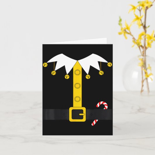 Elf Kleding  Kaart (Gele Bloem)