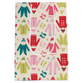 Elf kleurrijke jas en schoenen patroon medium cadeauzakje (Achterkant)