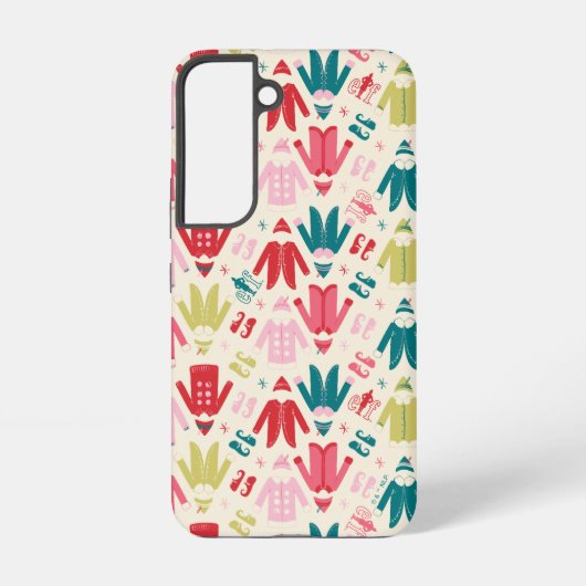 Elf kleurrijke jas en schoenen patroon samsung galaxy hoesje (Achterkant)