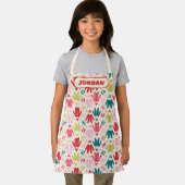 Elf kleurrijke jas en schoenen patroon schort (Insitu)