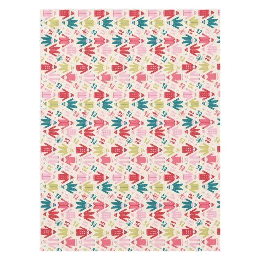 Elf kleurrijke jas en schoenen patroon tafelkleed (Voorkant)