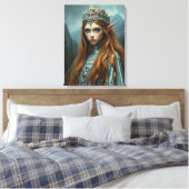 Elf Koningin Canvas – Fantasie Muur Kunst Afdruk (Insitu (Slaapkamer))