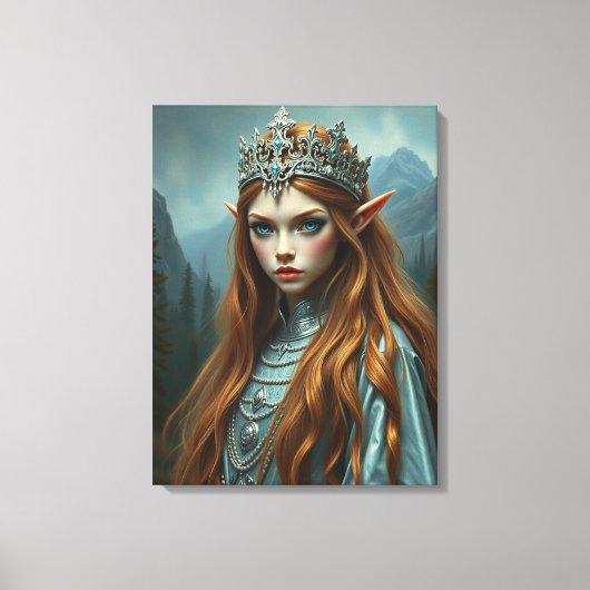 Elf Koningin Canvas – Fantasie Muur Kunst Afdruk (Voorkant)