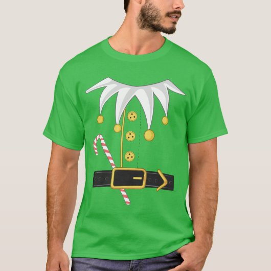 elf kostuum kerst t-shirt (Voorkant)