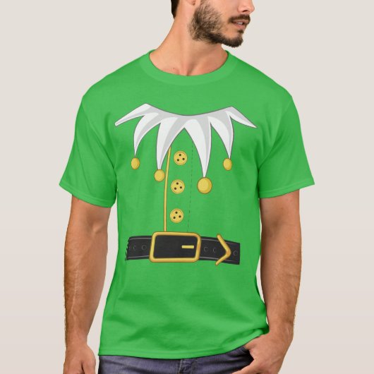 elf kostuum kerst t-shirt (Voorkant)