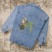 Elf krijger draak fantasie denim jacket
