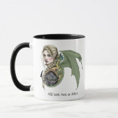 Elf Krijger Draak Fantasie Magisch Middeleeuws Per Mok (Links)