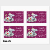 Elf Kwartet Kerst Rechthoekig Gift Label (Vel)