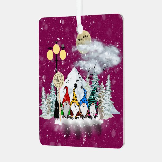 Elf Kwartet Kerstboom Ornament (Voorkant links)