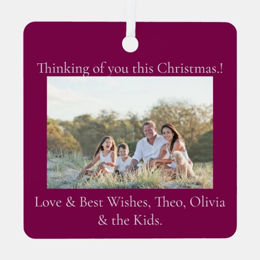 Elf Kwartet Kerstboom Ornament (Achterkant)