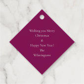 Elf Kwartet Kerstcadeau Label (Achterkant)