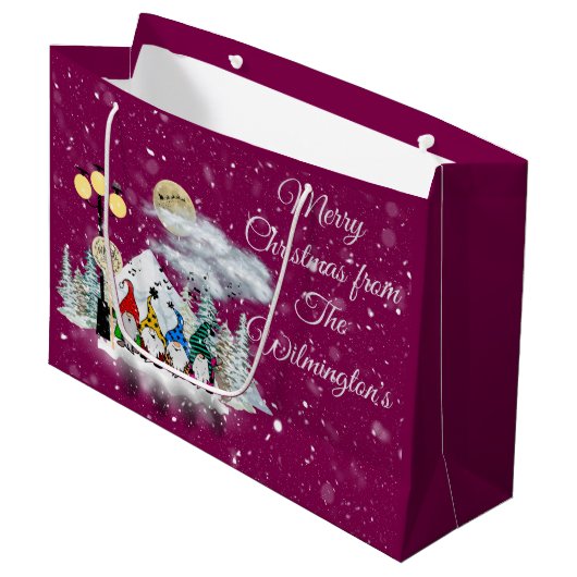 Elf Kwartet Kerstmis Groot Cadeauzakje (Voorkant Gekanteld)