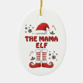 Elf Laarzen Sinterklaas Pet Witte Kerst Keramisch Ornament (Voorkant)