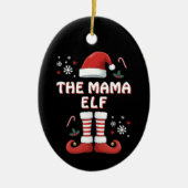 Elf Laarzen Sinterklaas Pet Zwarte Kerst Keramisch Ornament (Voorkant)