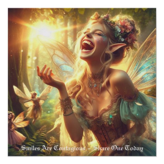 Elf Lachen Poster (Voorkant)