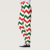 ELF LEGGINGS CHEVRON PATTERN RED EN GREEN (Links)