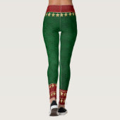 Elf Leggings voor Feestdagen Gold, Red en Green! (Achterkant)